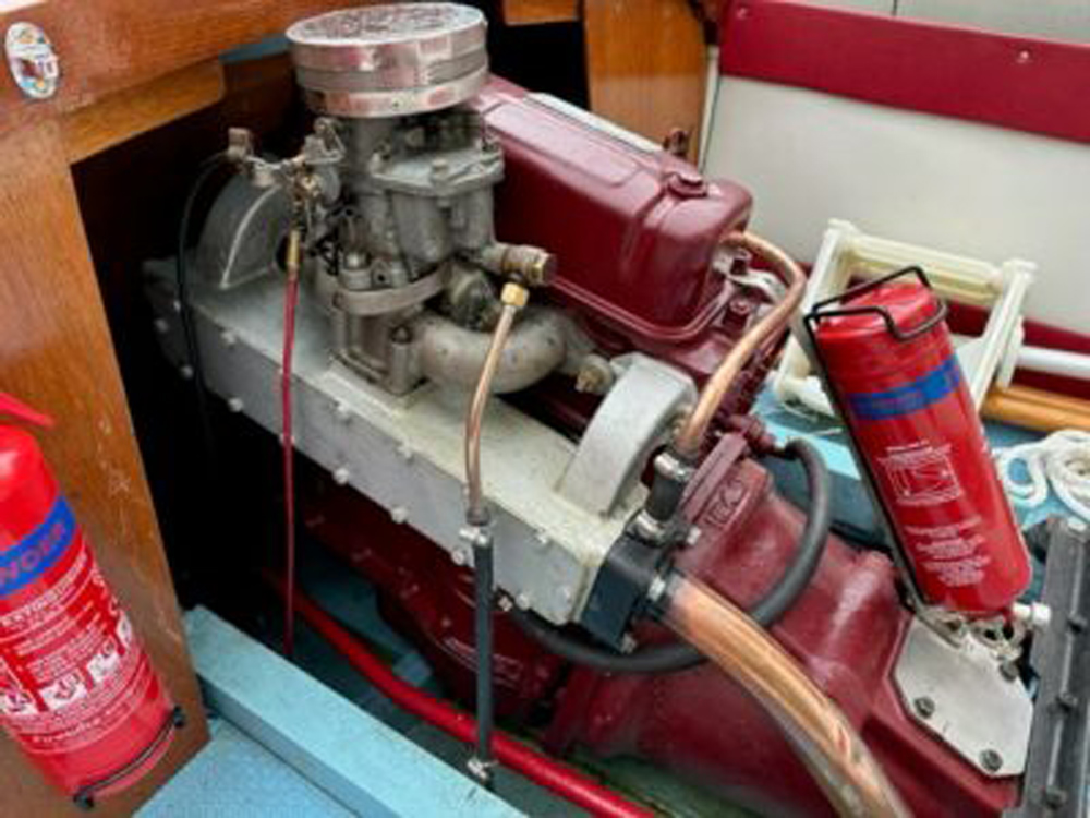 'Rattler', a 1950s Healy Sport Boat 55, is estimated to sell for £12,000-£15,000 when it is auctioned by Charterhouse