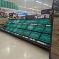 Empty shelves at Morrisons in Wincanton