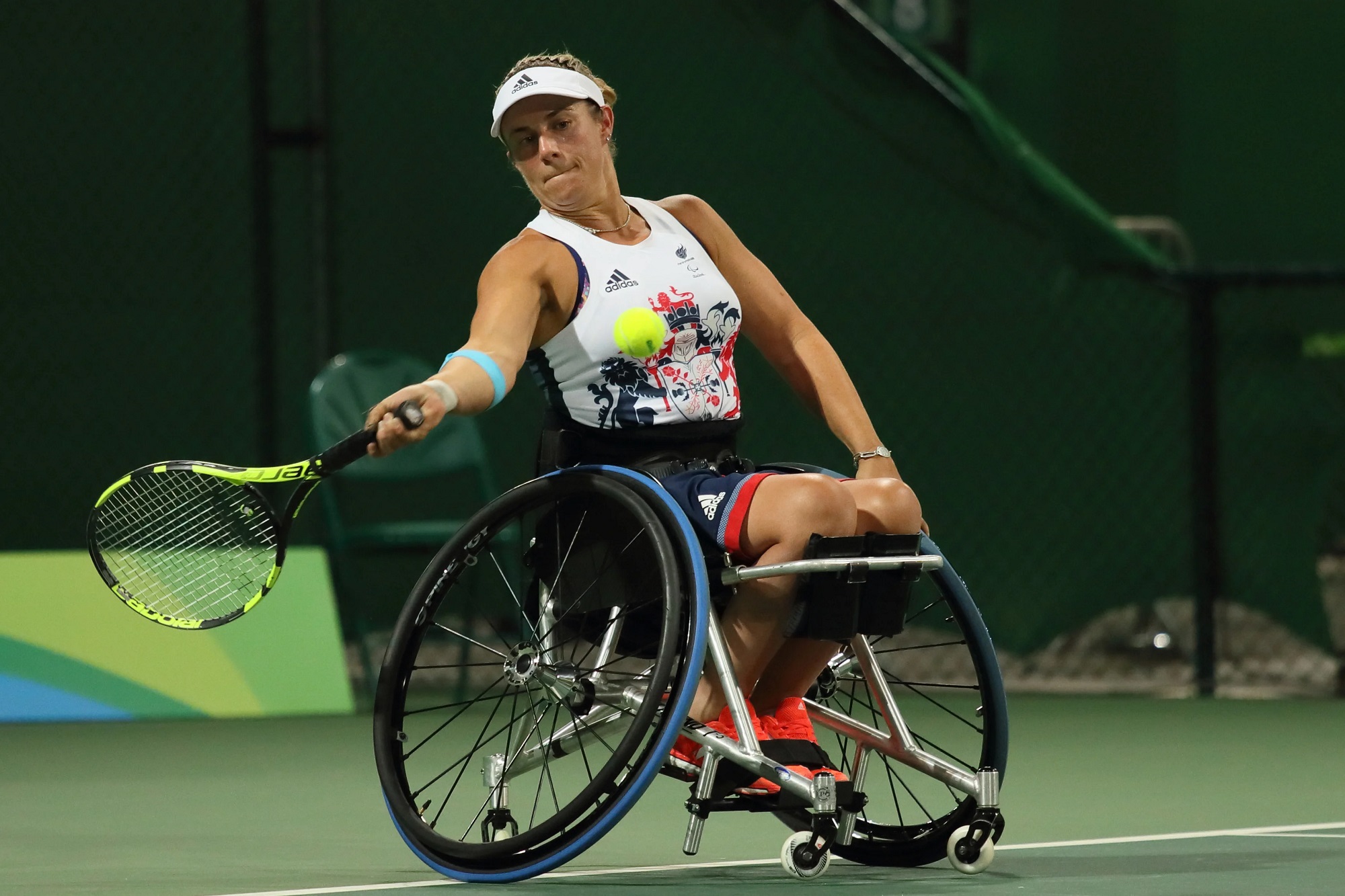 Wheelchair tennis star, Lucy Shuker