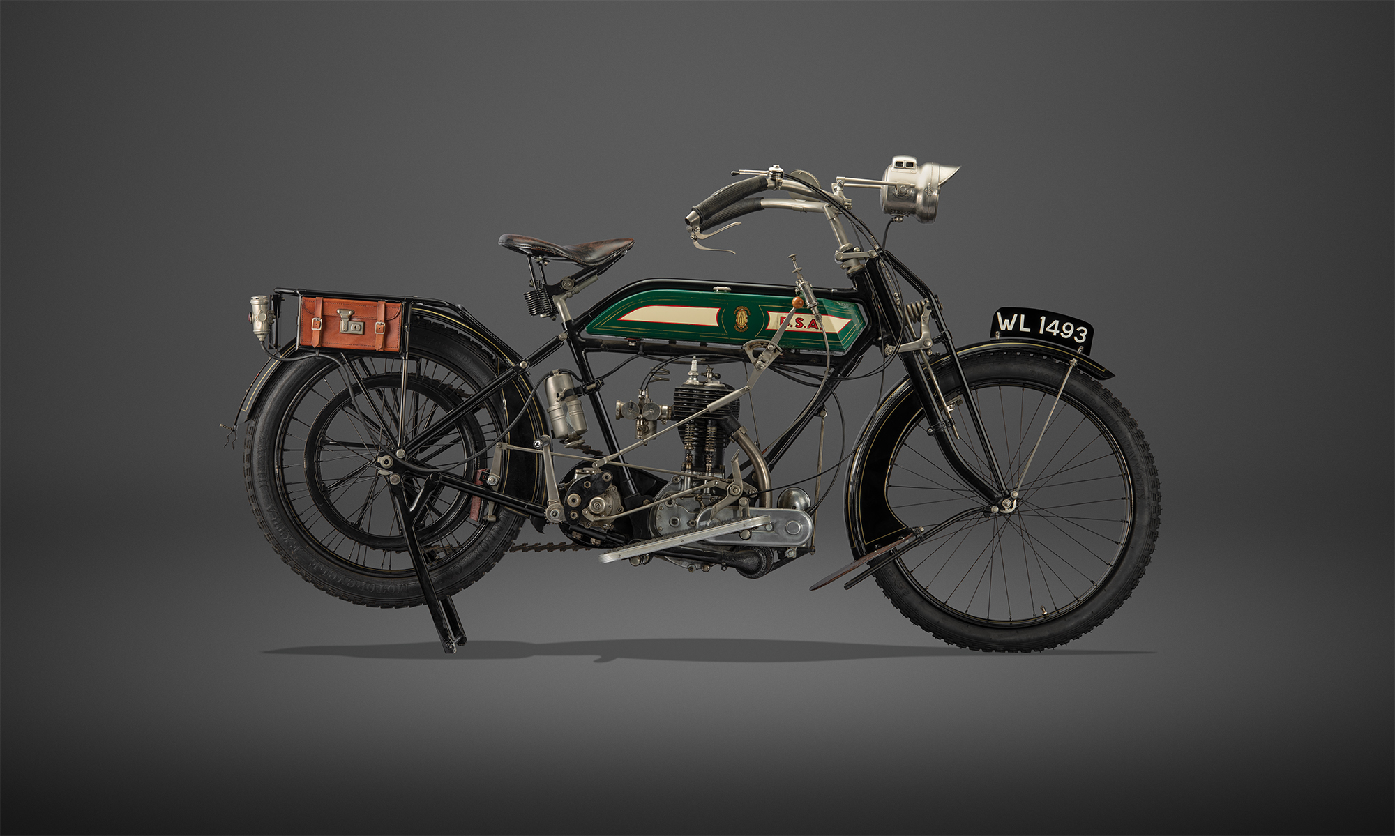 A 1914 BSA Model K motorcycle that's set to feature. Picture: Haynes Motor Museum