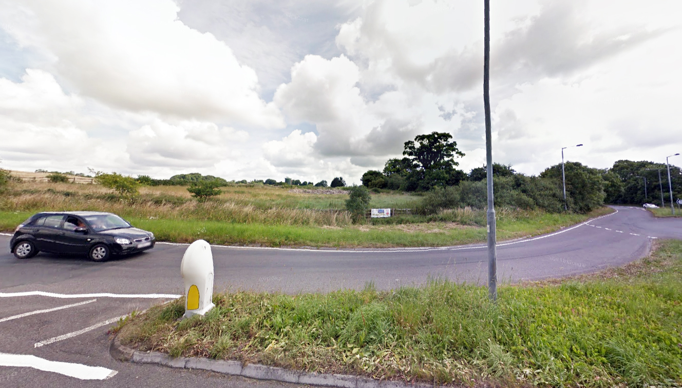 Part of the site that would be developed under the proposals, off West Hill and Lawrence Hill in Wincanton. Picture: Google