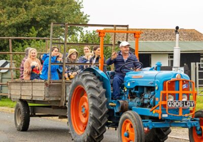 The 55-vehicle tractor run from Caundle Marsh was warmly welcomed in local villages and settlements