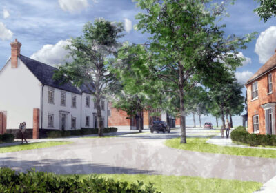 How homes on the site between Blandford and Pimperne could look, according to the planning application