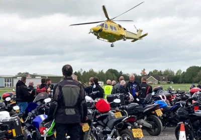 Hundreds of bikers took part in the ride out for the DocBike charity