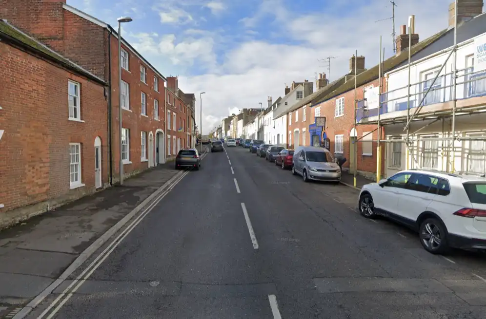 Dorset Police were initially called to a disturbance in East Street, Bridport. Picture: Google