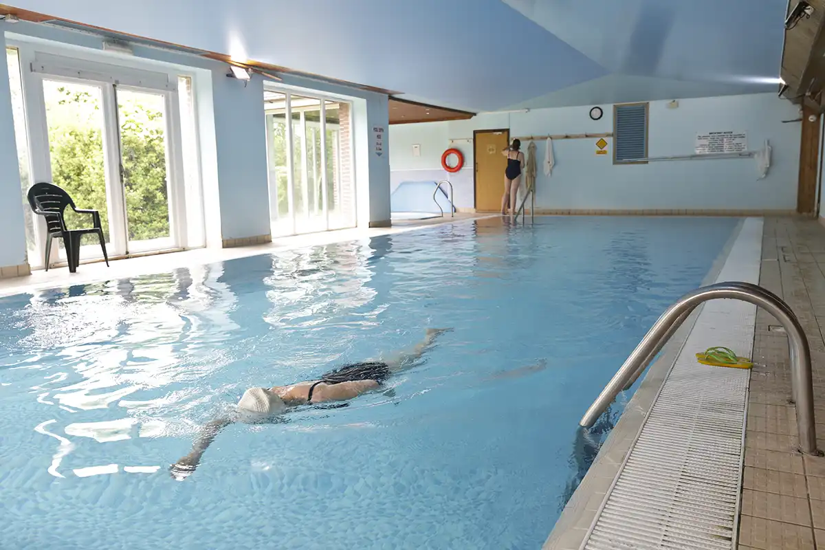 Gym and spa users can also enjoy the pool at Holbrook Manor