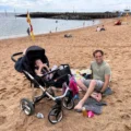 The Billings family enjoying a day at the seaside with Home-Start Blackmore Vale