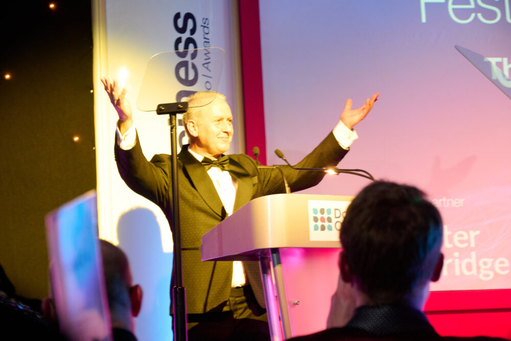 Chamber chief executive officer, Ian Girling, at the Dorset Business Awards