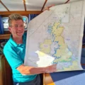 Mark Ashley-Miller plotting his route to every port in the UK and Ireland