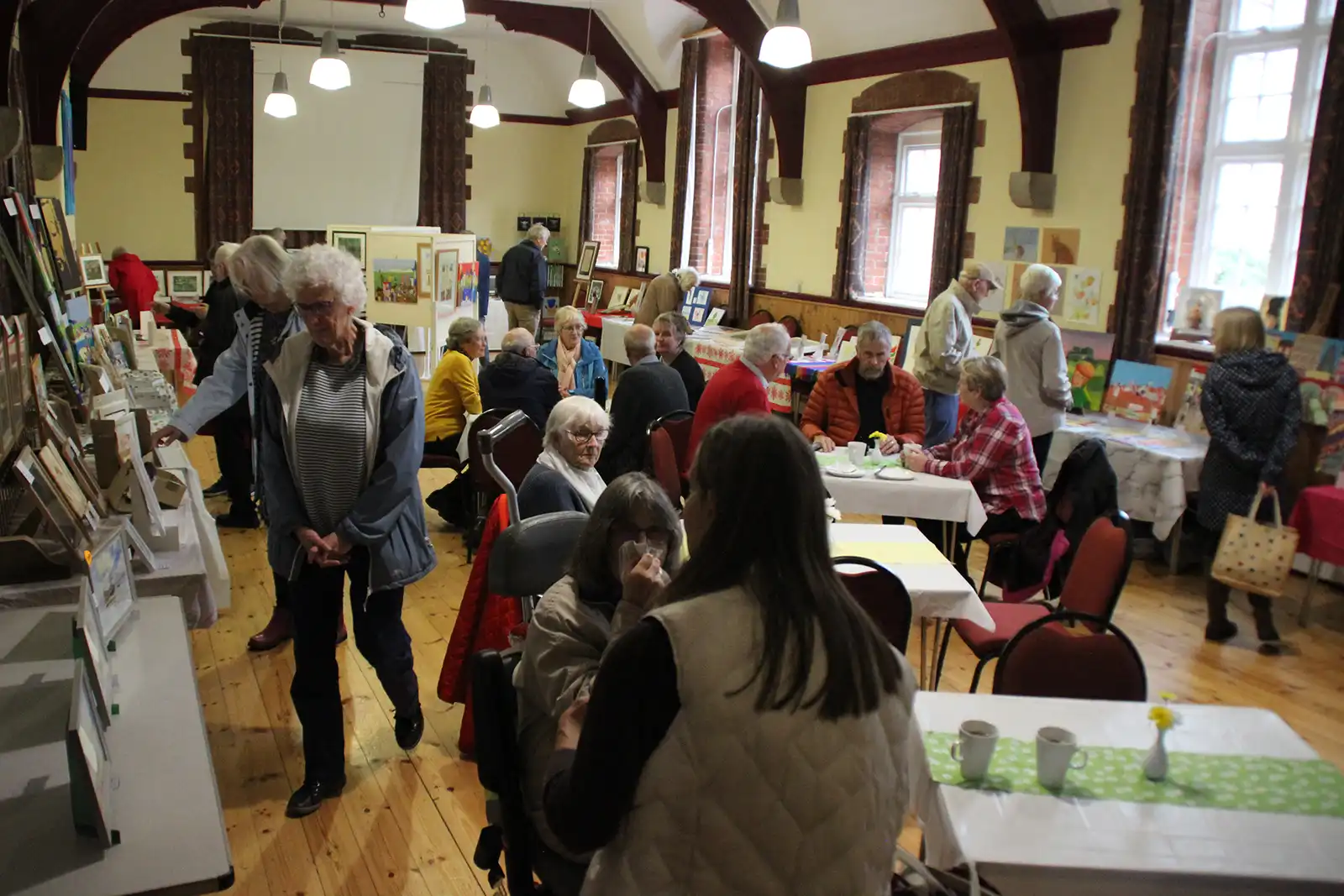 The Mere Art Group Exhibition was popular with visitors. Pictures: George Jeans