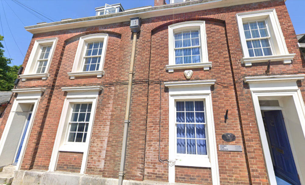 The offices, at 13/14 Princes Street in Dorchester, could be returned to houses. Picture: Google