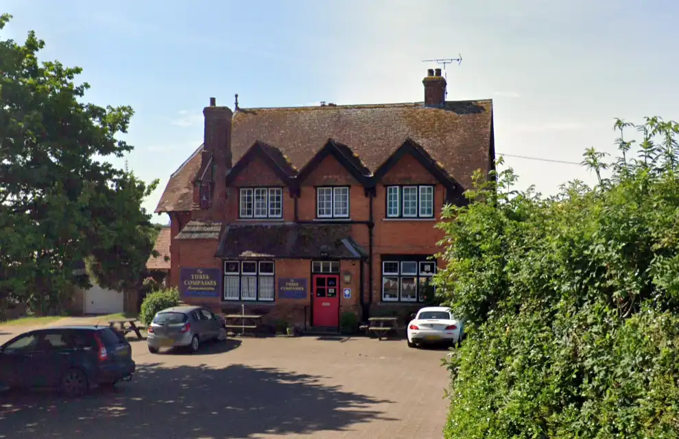 The victim was assaulted outside the Three Compasses pub in Charminster. Picture: Google