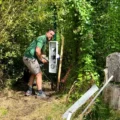 Wessex Internet engineers installing a wildlife camera at Stalbridge Primary School