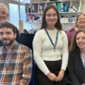 Ros Dignan, back right, with Citizens Advice advisors who will once again be partnering with Dorset Community Foundation on its Surviving Winter appeal