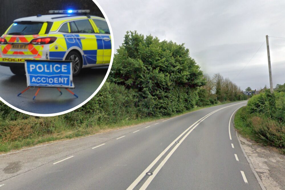The crash happened on the A30 outside Shaftesbury on Friday. Picture: Google