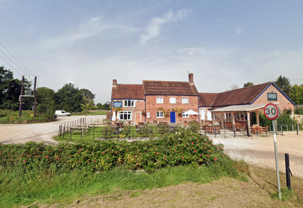 The Green Man, in King's Stag, has applied for permission to create caravan/motorhome plots. Picture: Google