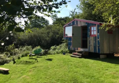 The camping pod, along with a shower and composting toilet in a shed, have been built on land at Green Lane, Hooke