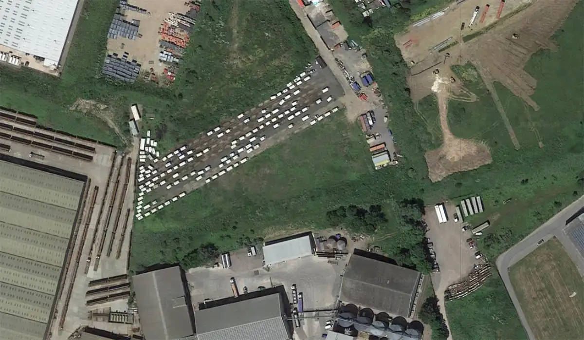 The proposed site of the new buildings at Henstridge Airfield. Picture: Google