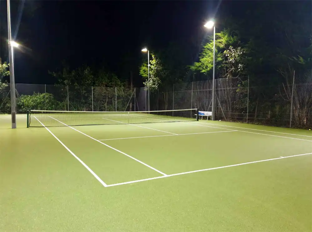 An example of the lights proposed for Marnhull Tennis Club. Picture: Sports Lighting UK/Dorset Council