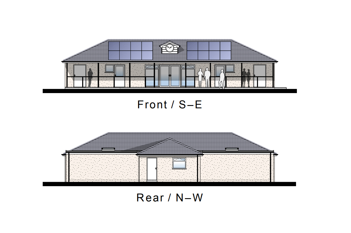 How the redeveloped pavilion at Martinstown Cricket Club could look