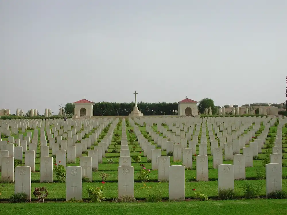 Jim’s body was later moved to the Massicault cemetery in Tunisia. Picture: Commonwealth War Graves Commission