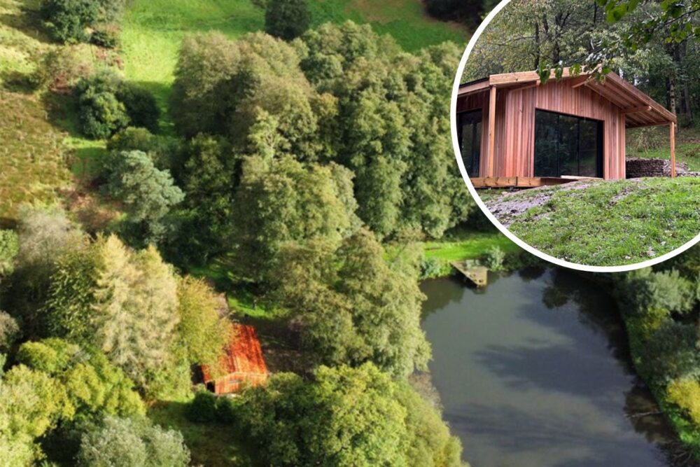 The new Lake House has been built at Middle Coombe