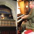 Nick Hedley played the pipe organ at St Michael's in Mere. Pictures: George Jeans