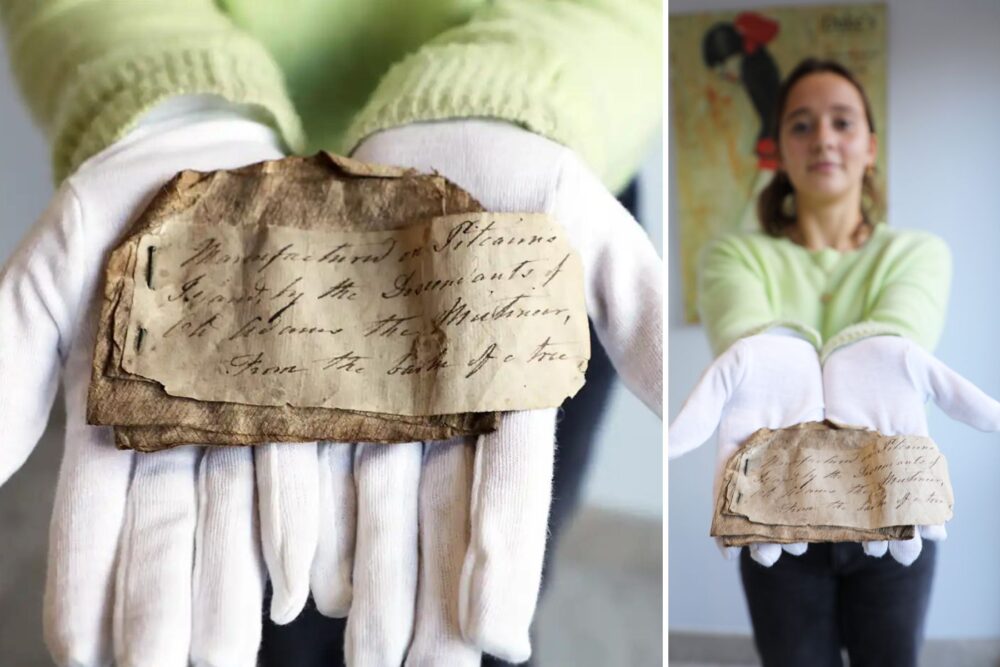 The cloth, made by a descendant of John Adams, is going under the hammer in Dorchester. Picture: Duke's auction house