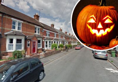Fire crews were called to Wallbridge Avenue in Frome on Halloween