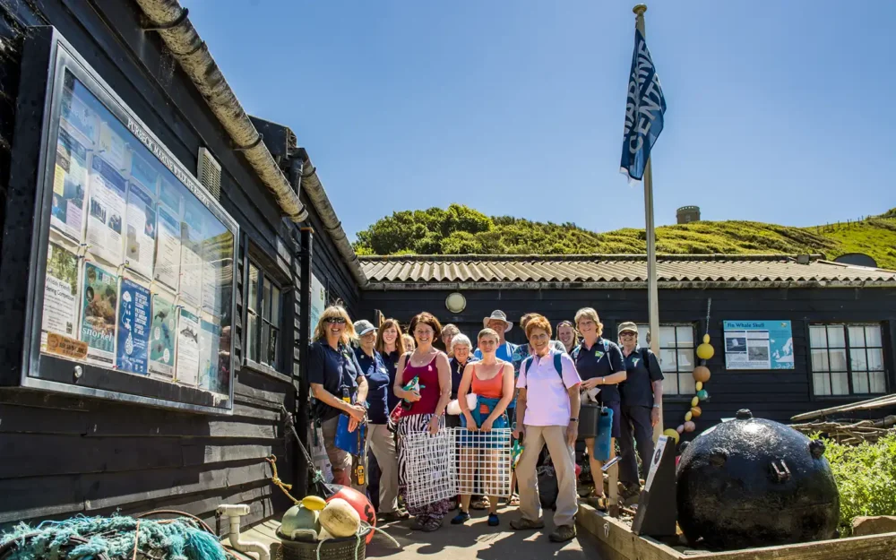 Volunteers at the Kimmeridge Wild Seas Centre. Picture: Phil Abraham/Dorset Wildlife Trust