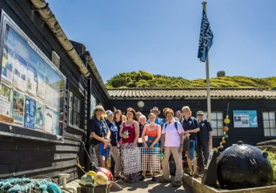 Volunteers at the Kimmeridge Wild Seas Centre. Picture: Phil Abraham/Dorset Wildlife Trust