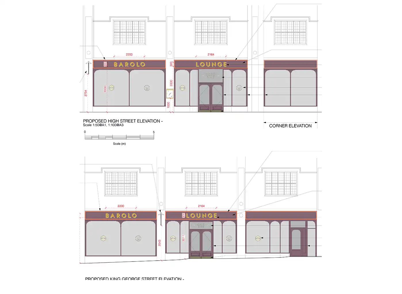 How the new Barolo Lounge cafe bar in Yeovil High Street could look. Picture: Richard Pedlar Architects/Somerset Council