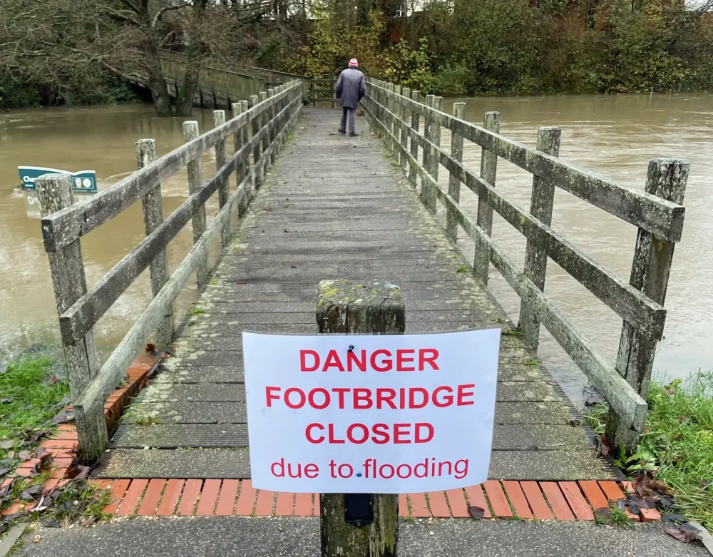 A bridge at Chantry Fields, Gillingham. Picture: Kajetan Boczanowski