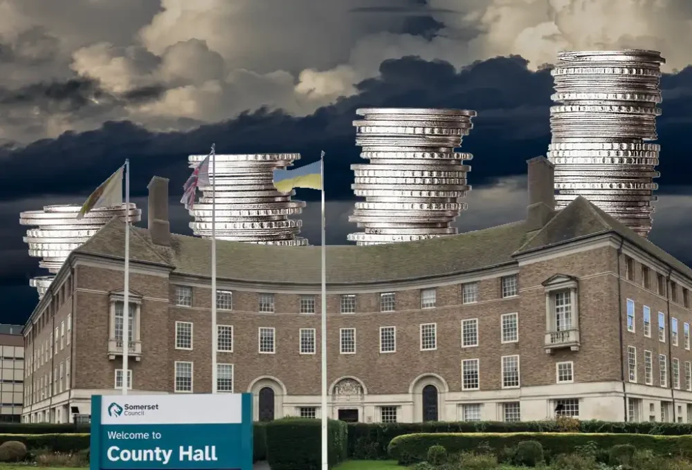 Dark financial clouds are circling over Somerset Council...