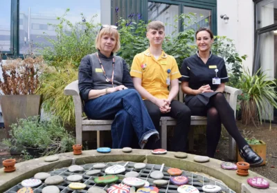 Caroline Barnes - creative health coordinator, Aidan Sinnott - senior healthcare assistant, and Kirsty Withers - specialist matron and head of the dementia and delirium service
