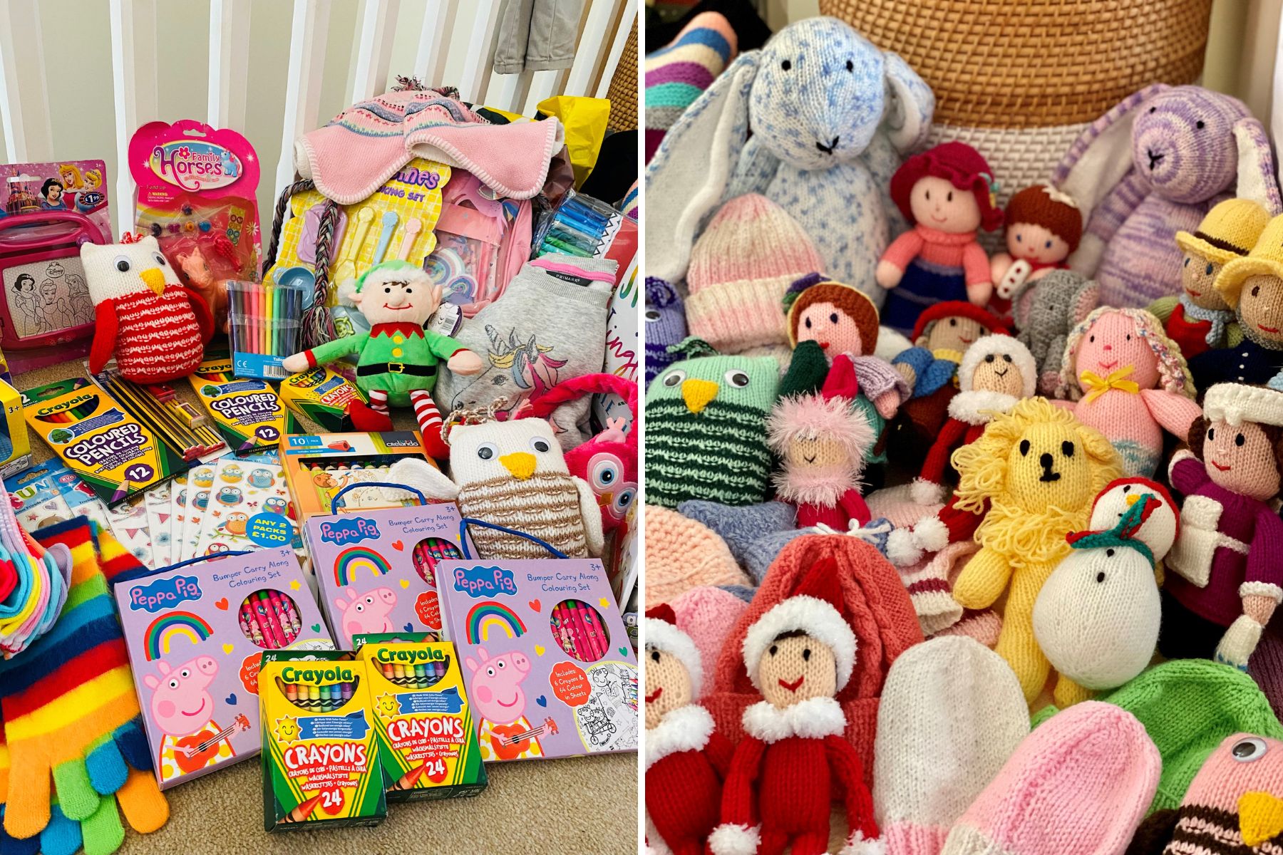 Just some of the items donated to the shoebox appeal this Christmas