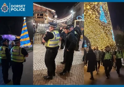 Dorset Police is increasing foot patrols in busy areas this Christmas. Picture: Dorset Police
