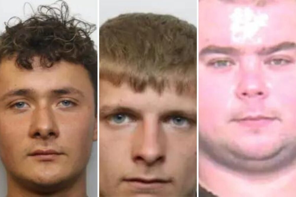From left; Harry Hollowell, Vincent Bruce and Piotr Szor. Picture: Avon and Somerset Policeac