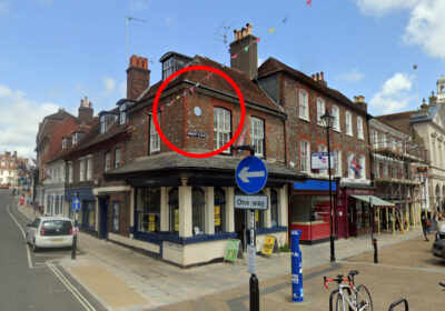 Did you know there was a blue plaque above Scrivens in Market Place, Blandford?