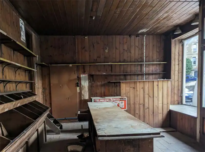 Rumour suggests the interior of the shop has not been painted since it was built 100 years ago. Pictures: Robinson+/Somerset Council