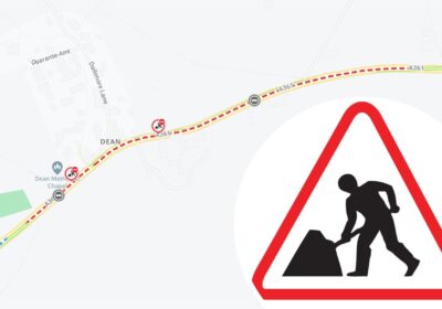 The A361 will be closed between 6.30pm and 11.30pm for resurfacing work