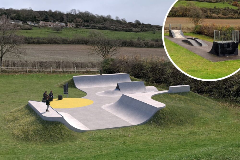 An impression of how the replacement skatepark in Stoke sub Hamdon could look. Picture: Maverick/Somerset Council