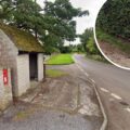 Post boxes in Babcary and, inset, Cary Fitzpaine. Pictures: Google