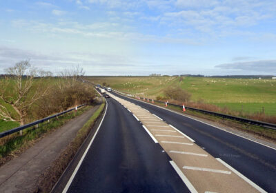The A303 is closed near Stonehenge after a crash. Picture: Google