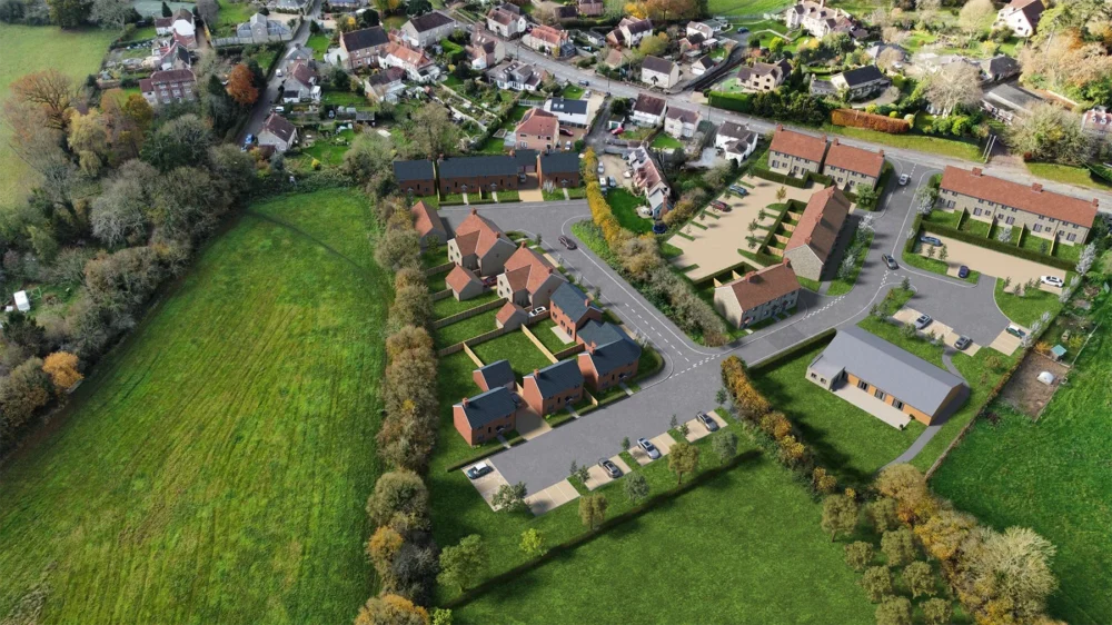 How the 30 new homes could look on land in Bourton, Dorset. Picture: Brimble Lea/Dorset Council