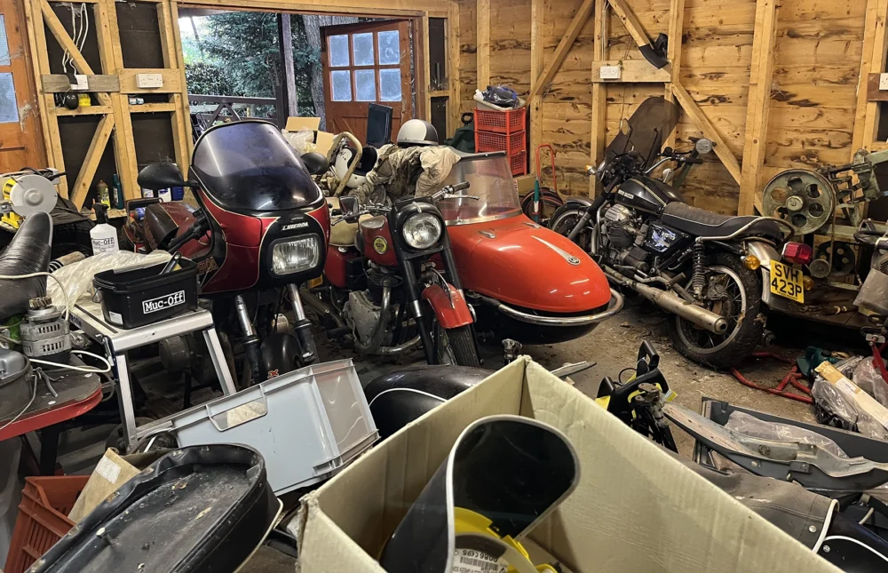 The collection of classic motorbikes was found in a Southampton garage. Picture: Charterhouse