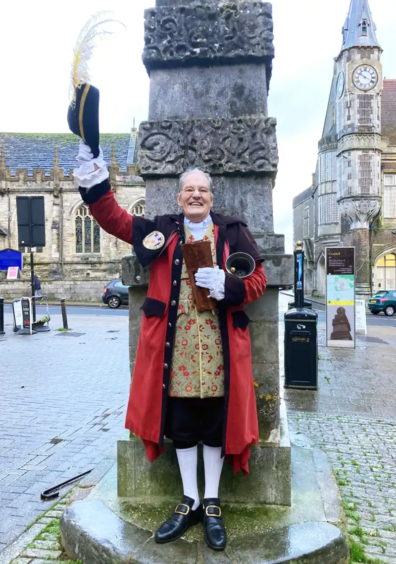 Alistair Chisholm has stood down from the role of town crier in Dorchester