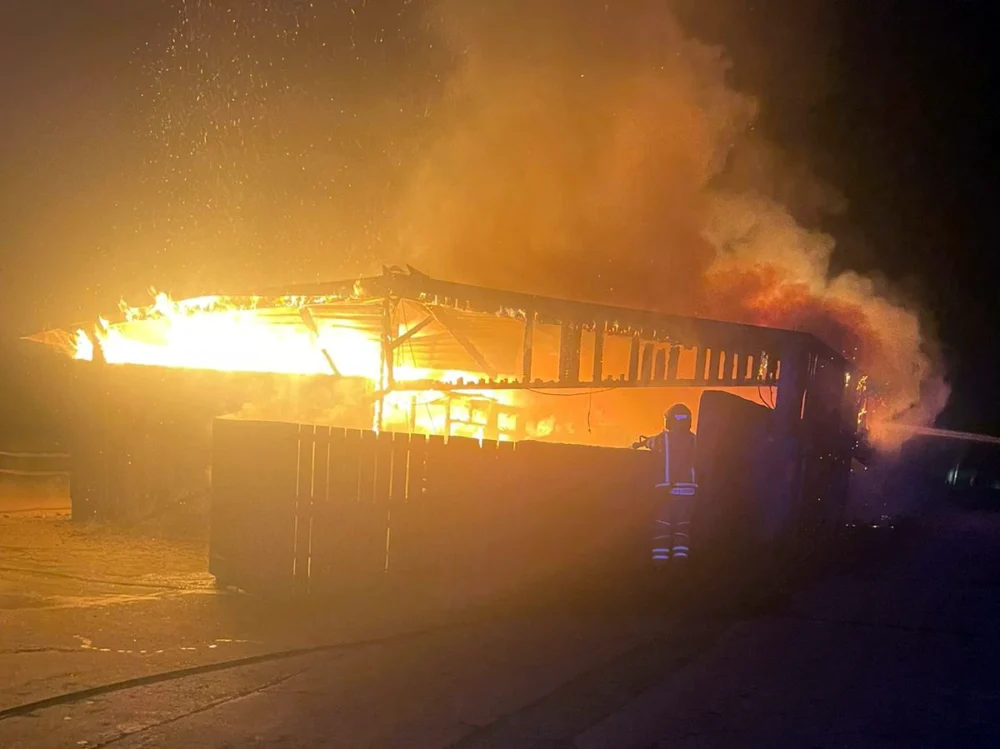 The building, as well as vehicles, was badly damaged in the fire. Pictures: Maiden Newton Fire Station