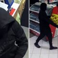 The incident happened at Costcutter in Taranto Hill, Ilchester, on January 7. Pictures: Avon & Somerset Police