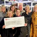 The Martinstown Circle Supper group donated £7,550 to the Family Counselling Trust Dorset
